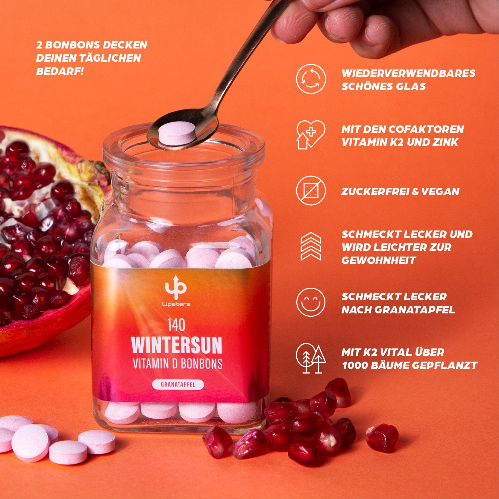 Wintersun Vitamin D-Bonbons Granatapfel