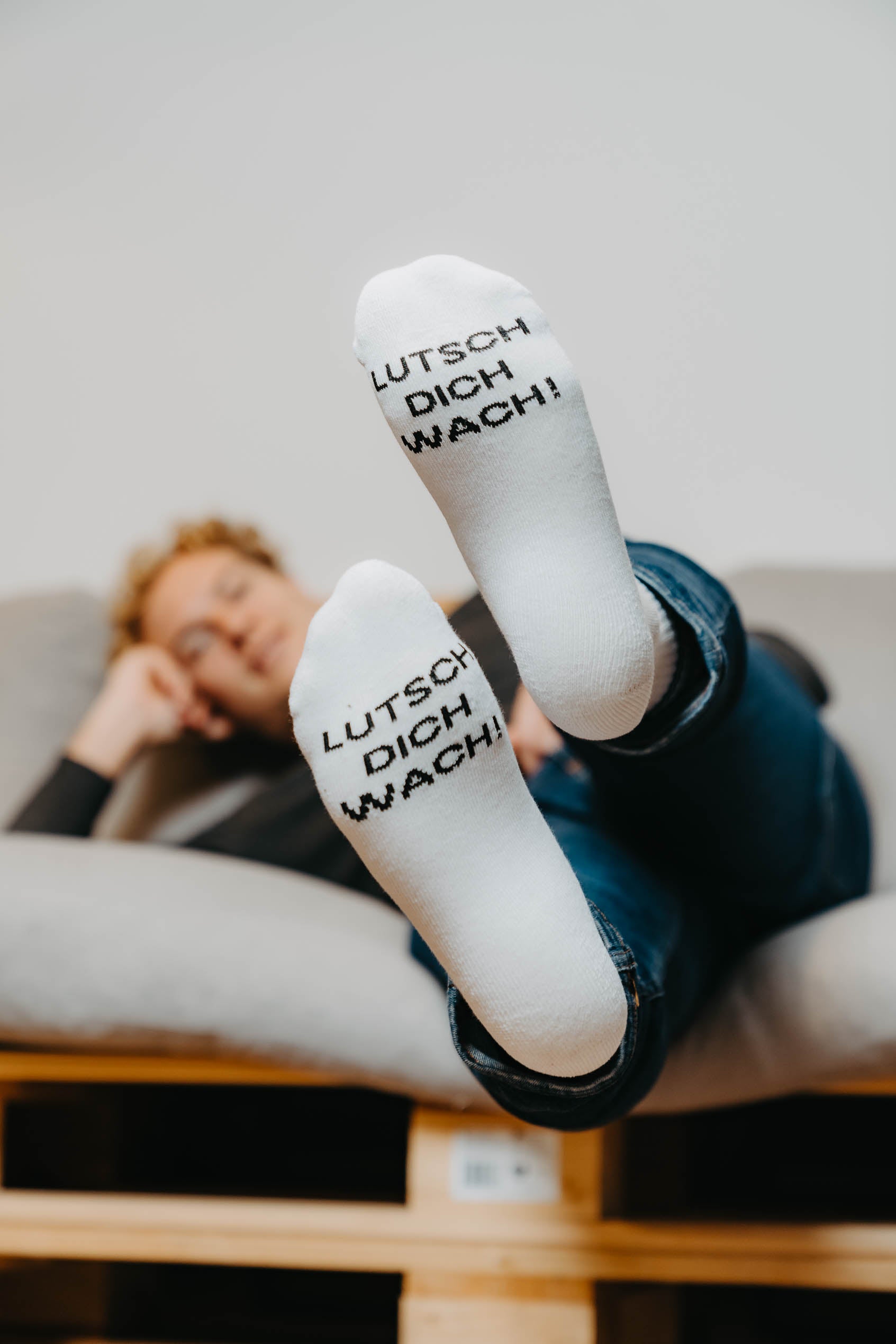 Upsters Socken "Lutsch dich wach" 43-46