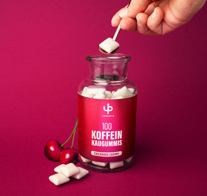 Childhood Cherry Koffein Kaugummis Vorratsglas