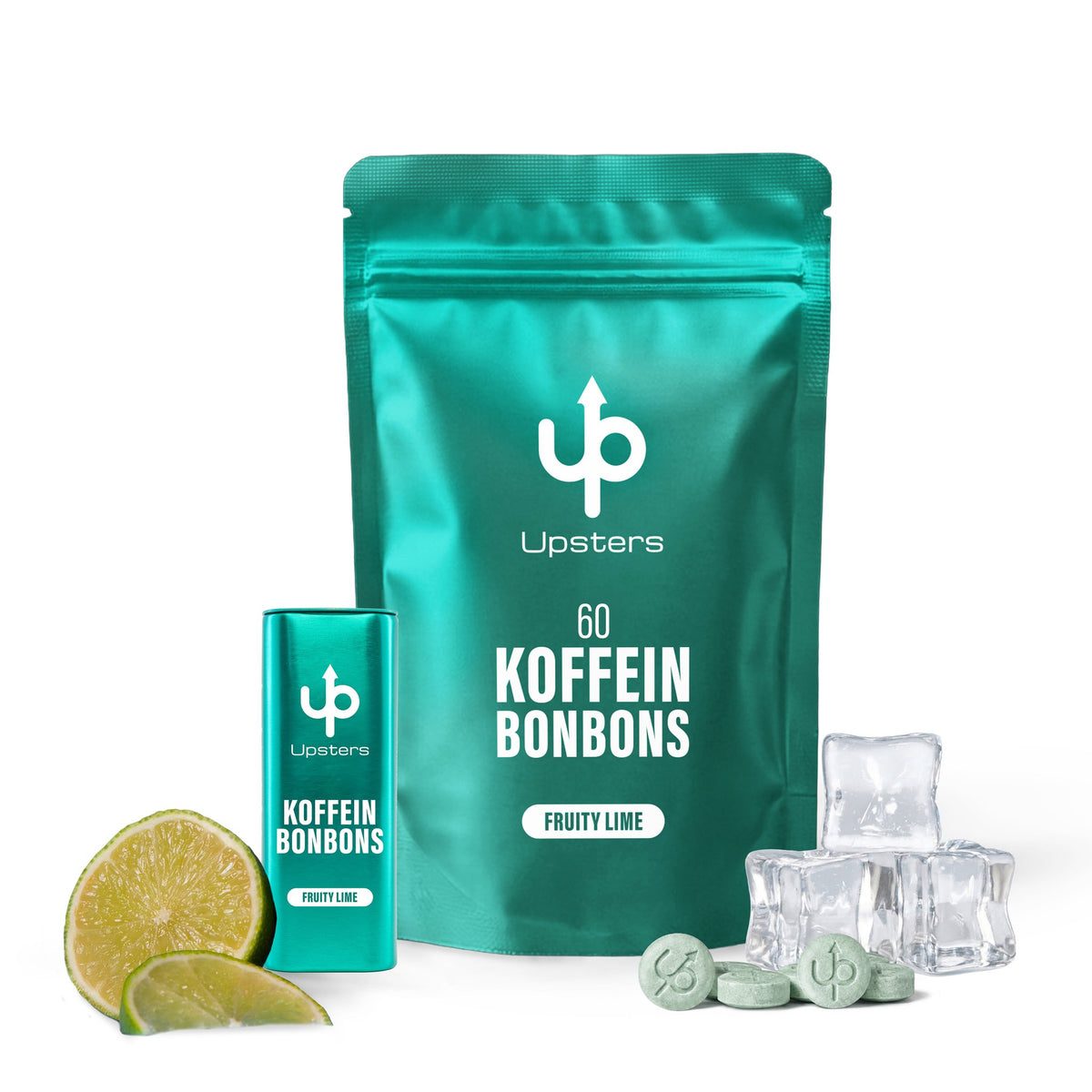 Koffeinbonbons Fruity Lime